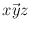 $\vec{{xyz}}\,$
